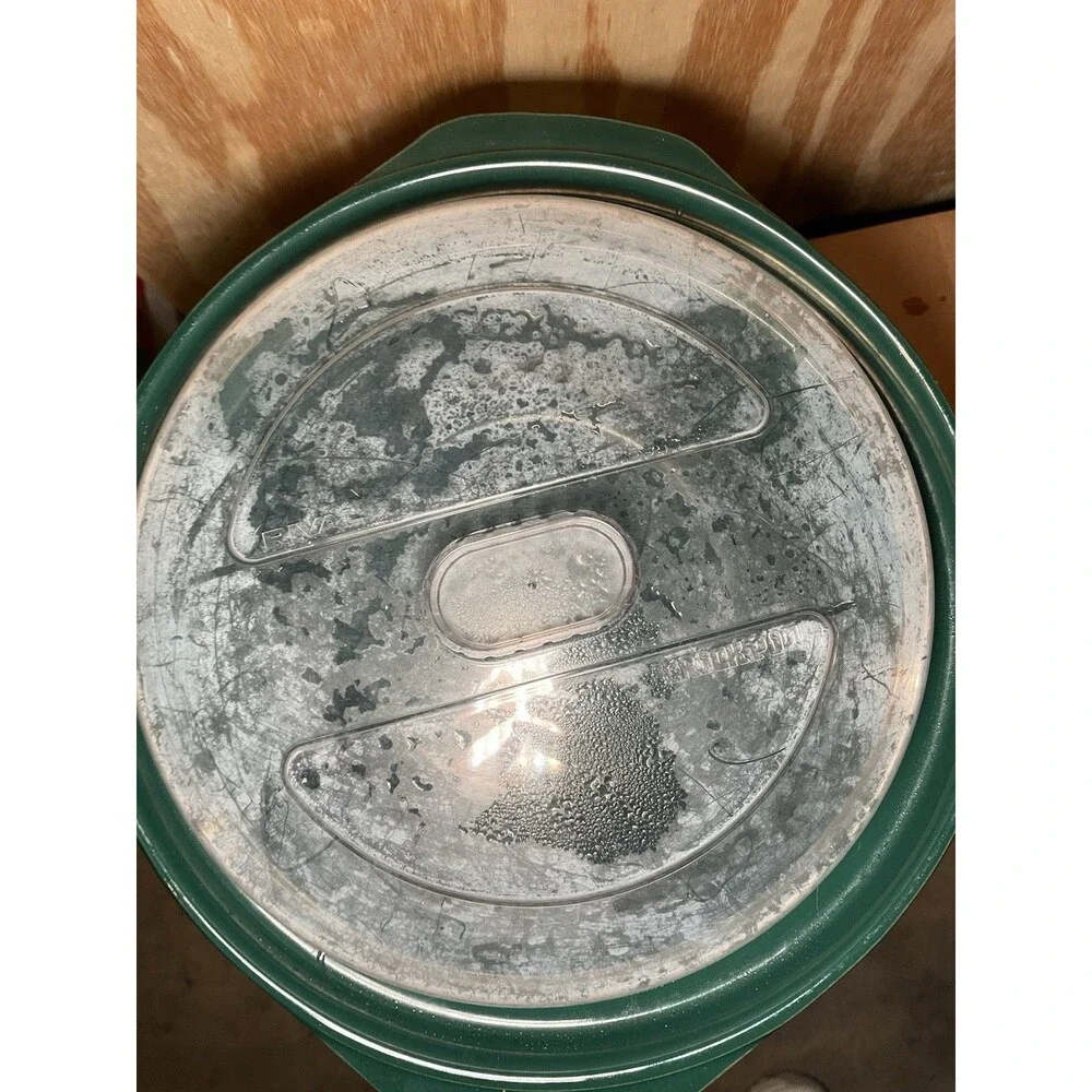 Original Rival Round Green Replacement Insert +Lid Crock Pot Model #3670 5 Quart